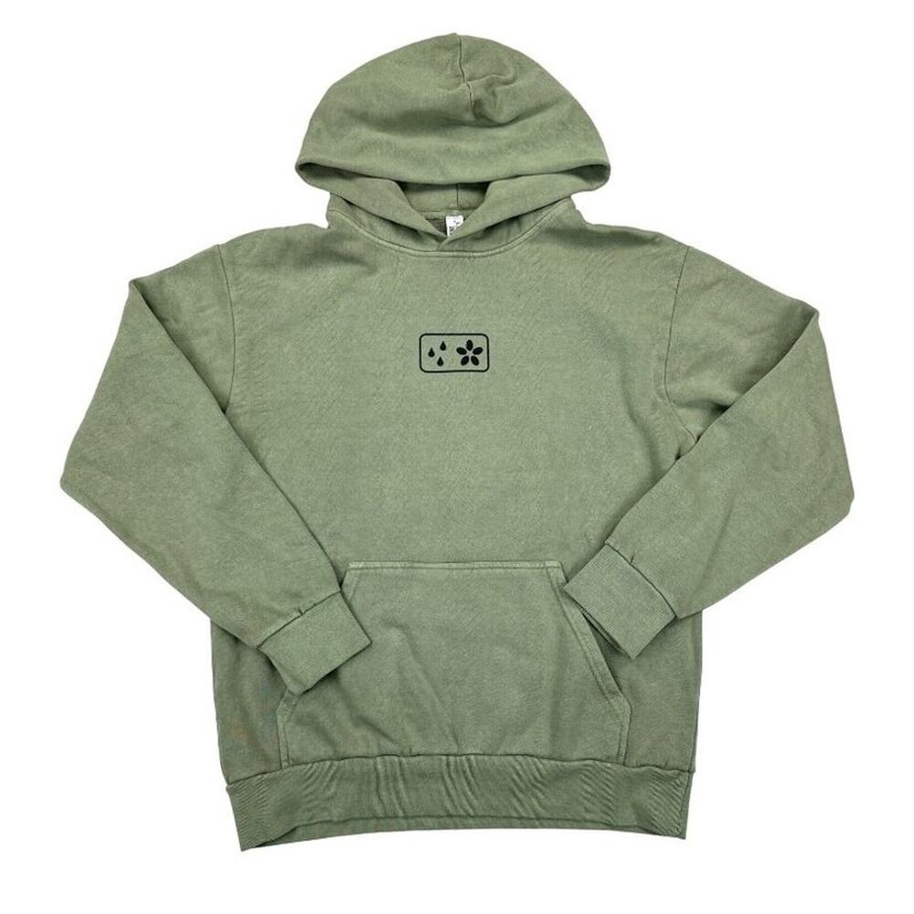 Lane Seven "No Rain No Flowers" Hoodie in Green